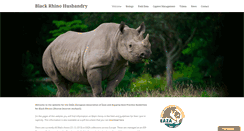 Desktop Screenshot of blackrhinohusbandry.org