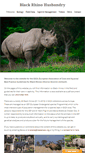 Mobile Screenshot of blackrhinohusbandry.org